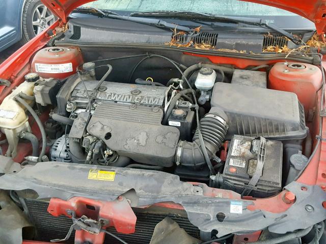 1G2NF52T71M598403 - 2001 PONTIAC GRAND AM S RED photo 7