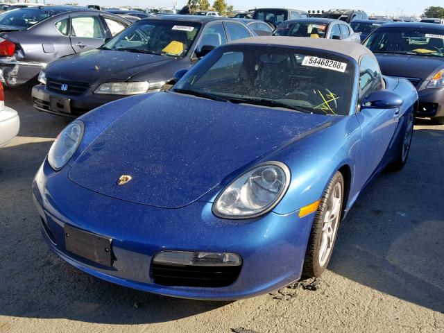 WP0CA29807U710288 - 2007 PORSCHE BOXSTER BLUE photo 2