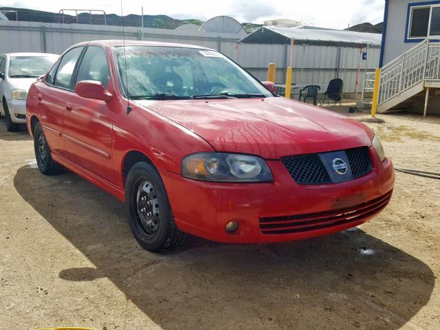 3N1AB51A26L538491 - 2006 NISSAN SENTRA SE- RED photo 1