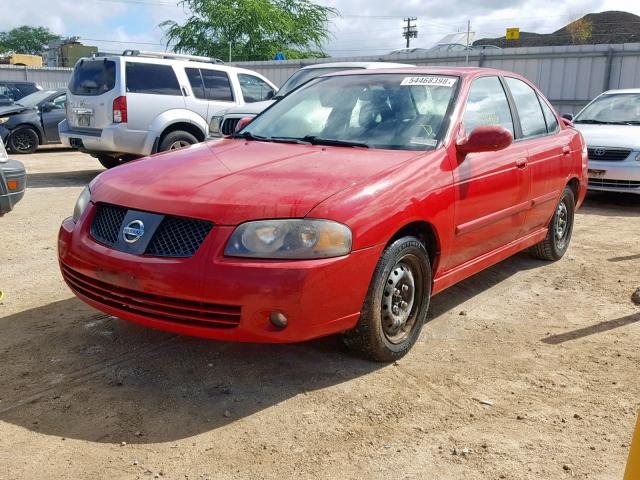 3N1AB51A26L538491 - 2006 NISSAN SENTRA SE- RED photo 2