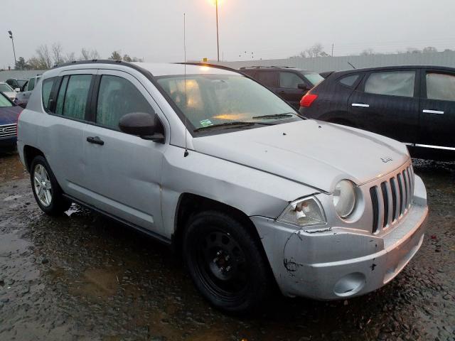 1J8FT47W07D212153 - 2007 JEEP COMPASS SILVER photo 1