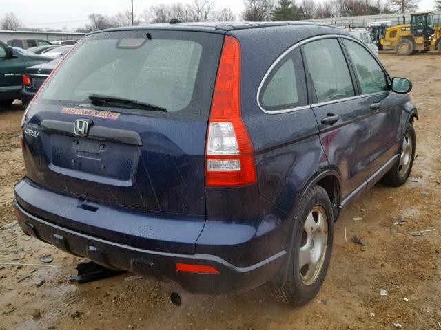 JHLRE48368C057301 - 2008 HONDA CR-V LX BLUE photo 4