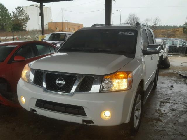 5N1BA0ND5BN620491 - 2011 NISSAN ARMADA SV WHITE photo 2