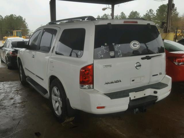 5N1BA0ND5BN620491 - 2011 NISSAN ARMADA SV WHITE photo 3