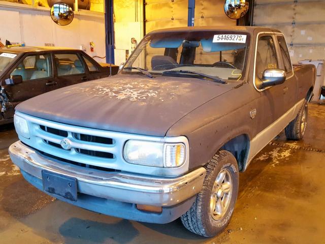 4F4CR16X1RTM87743 - 1994 MAZDA B4000 CAB GRAY photo 2