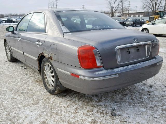 KMHFU45E54A319142 - 2004 HYUNDAI XG 350 GRAY photo 3