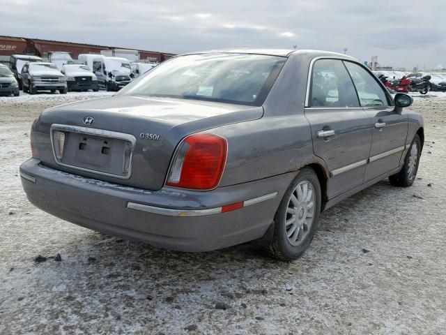 KMHFU45E54A319142 - 2004 HYUNDAI XG 350 GRAY photo 4