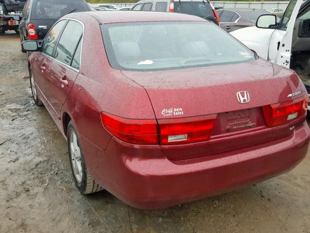 1HGCM56785A181113 - 2005 HONDA ACCORD EX MAROON photo 3