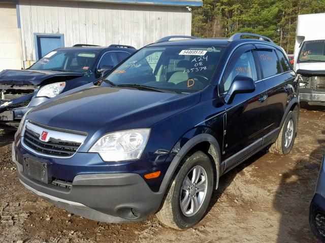 3GSDL43N38S732302 - 2008 SATURN VUE XE BLUE photo 2