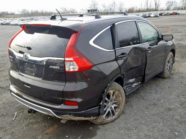 2HKRM4H77GH638215 - 2016 HONDA CR-V EXL BROWN photo 4