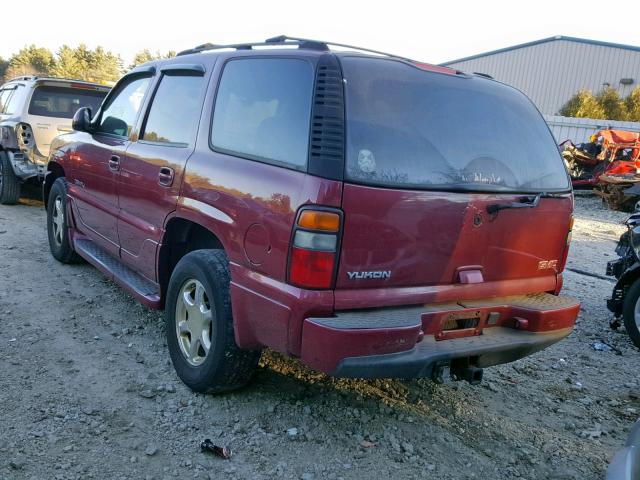 1GKEK63UX4J272402 - 2004 GMC YUKON DENA MAROON photo 3