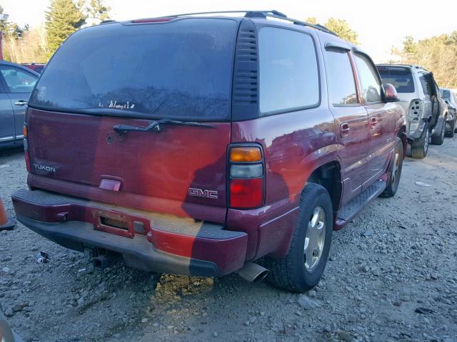 1GKEK63UX4J272402 - 2004 GMC YUKON DENA MAROON photo 4