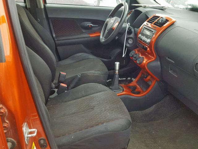 JTKKU10438J029982 - 2008 TOYOTA SCION XD ORANGE photo 5