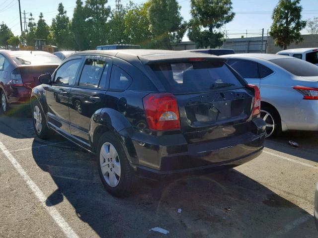 1B3HB48B07D567727 - 2007 DODGE CALIBER SX BLACK photo 3