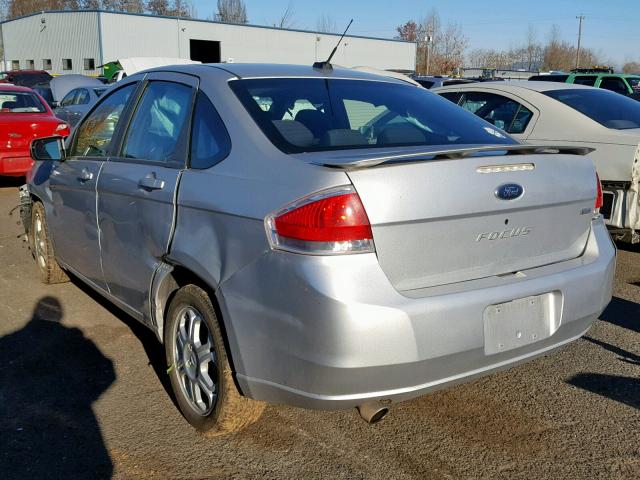 1FAHP36N59W260834 - 2009 FORD FOCUS SES SILVER photo 3