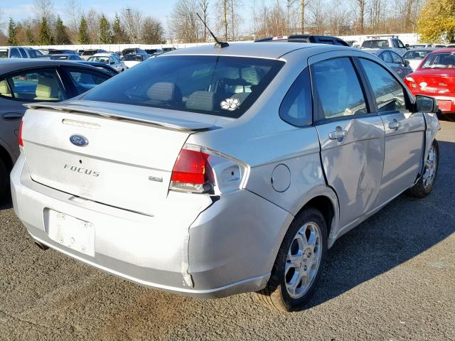 1FAHP36N59W260834 - 2009 FORD FOCUS SES SILVER photo 4