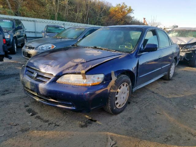 1HGCG66591A125834 - 2001 HONDA ACCORD LX BLUE photo 2