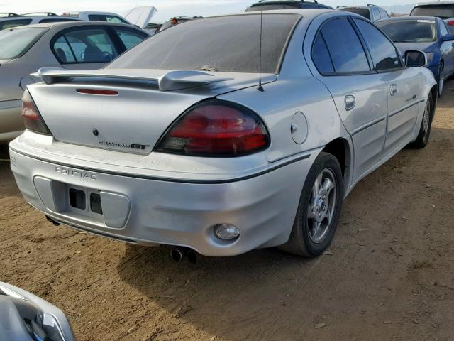 1G2NV52E02M532085 - 2002 PONTIAC GRAND AM G SILVER photo 4