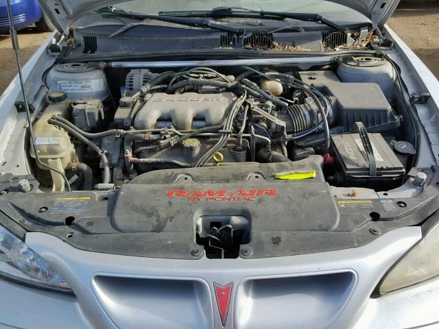 1G2NV52E02M532085 - 2002 PONTIAC GRAND AM G SILVER photo 7