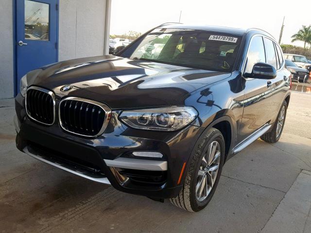 5UXTR7C54KLR49831 - 2019 BMW X3 SDRIVE3 Negro foto 2