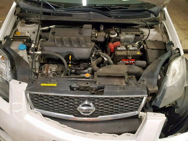 3N1AB6APXAL718823 - 2010 NISSAN SENTRA 2.0 WHITE photo 7