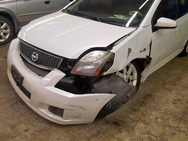 3N1AB6APXAL718823 - 2010 NISSAN SENTRA 2.0 WHITE photo 9