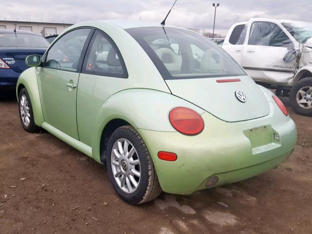 3VWCP21C52M402834 - 2002 VOLKSWAGEN NEW BEETLE GREEN photo 3