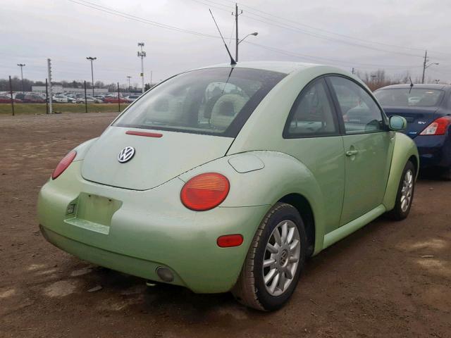 3VWCP21C52M402834 - 2002 VOLKSWAGEN NEW BEETLE GREEN photo 4