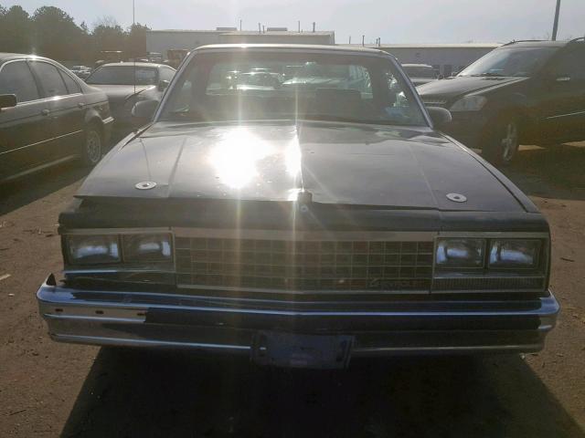 3GCCW80H6GS917706 - 1986 CHEVROLET EL CAMINO BLACK photo 9