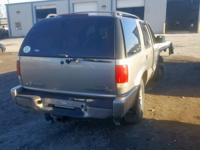 1GNDT13X73K183601 - 2003 CHEVROLET BLAZER TAN photo 4