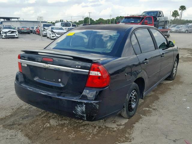 1G1ZS58F87F174437 - 2007 CHEVROLET MALIBU LS 黑色 照片 4