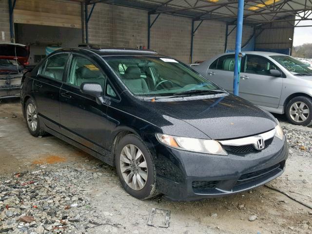 19XFA1F93BE010406 - 2011 HONDA CIVIC EXL BLACK photo 1