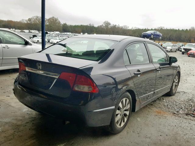 19XFA1F93BE010406 - 2011 HONDA CIVIC EXL BLACK photo 4