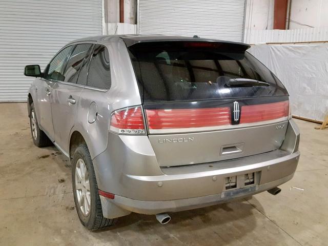 2LMDU68C88BJ20842 - 2008 LINCOLN MKX GRAY photo 3