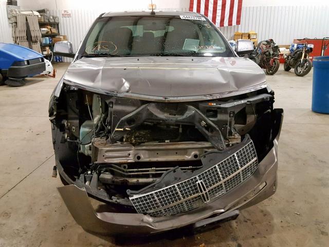 2LMDU68C88BJ20842 - 2008 LINCOLN MKX GRAY photo 9