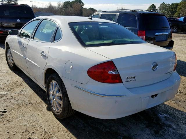 2G4WD582691246887 - 2009 BUICK LACROSSE C WHITE photo 3