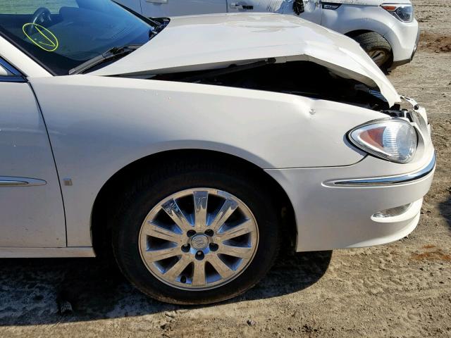 2G4WD582691246887 - 2009 BUICK LACROSSE C WHITE photo 9