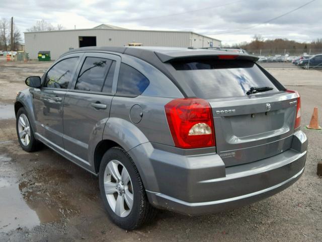 1B3CB3HA8BD294623 - 2011 DODGE CALIBER MA GRAY photo 3