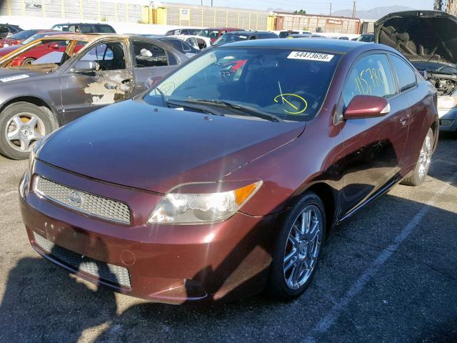 JTKDE177770204874 - 2007 TOYOTA SCION TC BURGUNDY photo 2