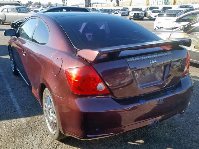 JTKDE177770204874 - 2007 TOYOTA SCION TC BURGUNDY photo 3