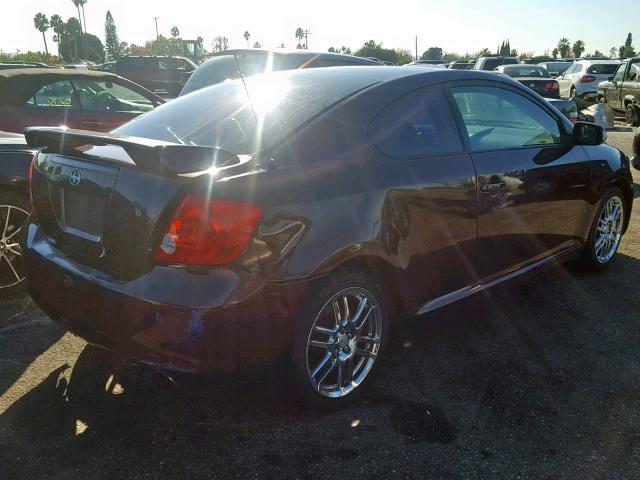 JTKDE177770204874 - 2007 TOYOTA SCION TC BURGUNDY photo 4