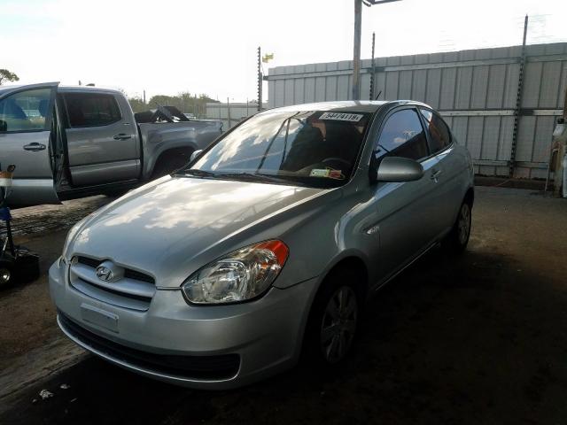 KMHCM3AC2AU165064 - 2010 HYUNDAI ACCENT BLU SILVER photo 2