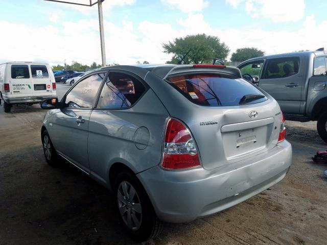 KMHCM3AC2AU165064 - 2010 HYUNDAI ACCENT BLU SILVER photo 3