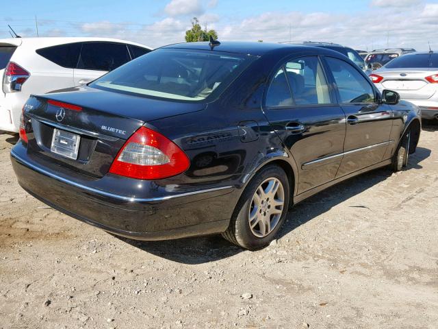 WDBUF22X17B078340 - 2007 MERCEDES-BENZ E 320 CDI BLACK photo 4