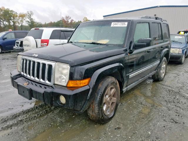1J8HH48P77C691615 - 2007 JEEP COMMANDER შავი ფოტო 2
