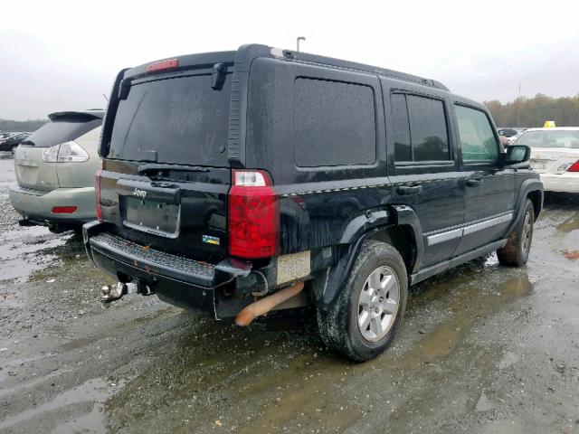 1J8HH48P77C691615 - 2007 JEEP COMMANDER შავი ფოტო 4