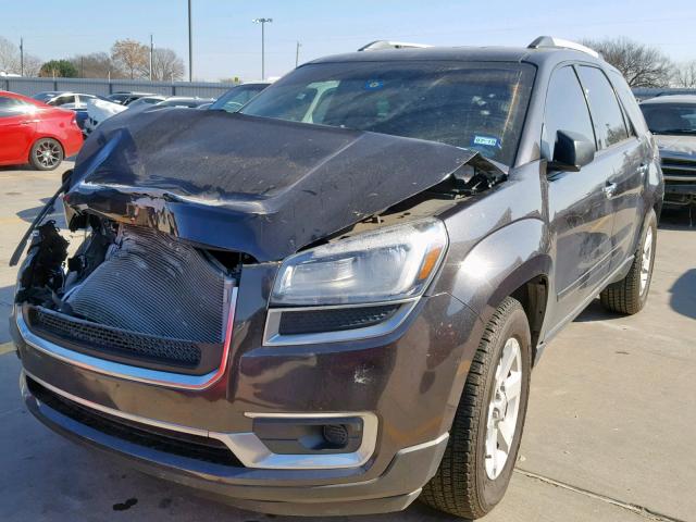 1GKKRPKD4FJ294307 - 2015 GMC ACADIA SLE BLACK photo 2