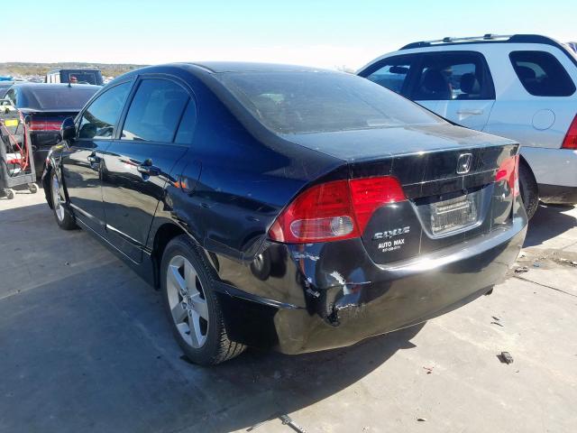 1HGFA16968L050366 - 2008 HONDA CIVIC EXL 黑色 照片 3