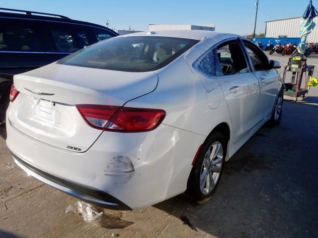 1C3CCCAB3FN616457 - 2015 CHRYSLER 200 LIMITE WHITE photo 4