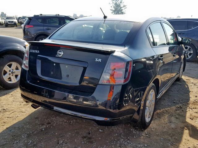 3N1AB6AP2CL733139 - 2012 NISSAN SENTRA 2.0 BLACK photo 4